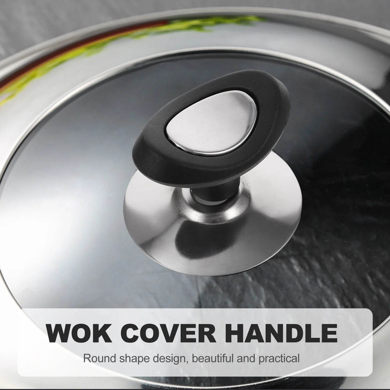 

6pcs Universal Pot Lid Knob High Temperature Resistant Non-Slip Cookware Handle For Pans Pots Woks Soup Steamers Widened