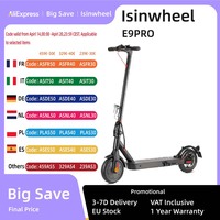 isinwheel E9 pro (ABE) adult electric scooter 350W motor 36V 7.5Ah battery electric scooter 8.5 inch tire city electric scooter