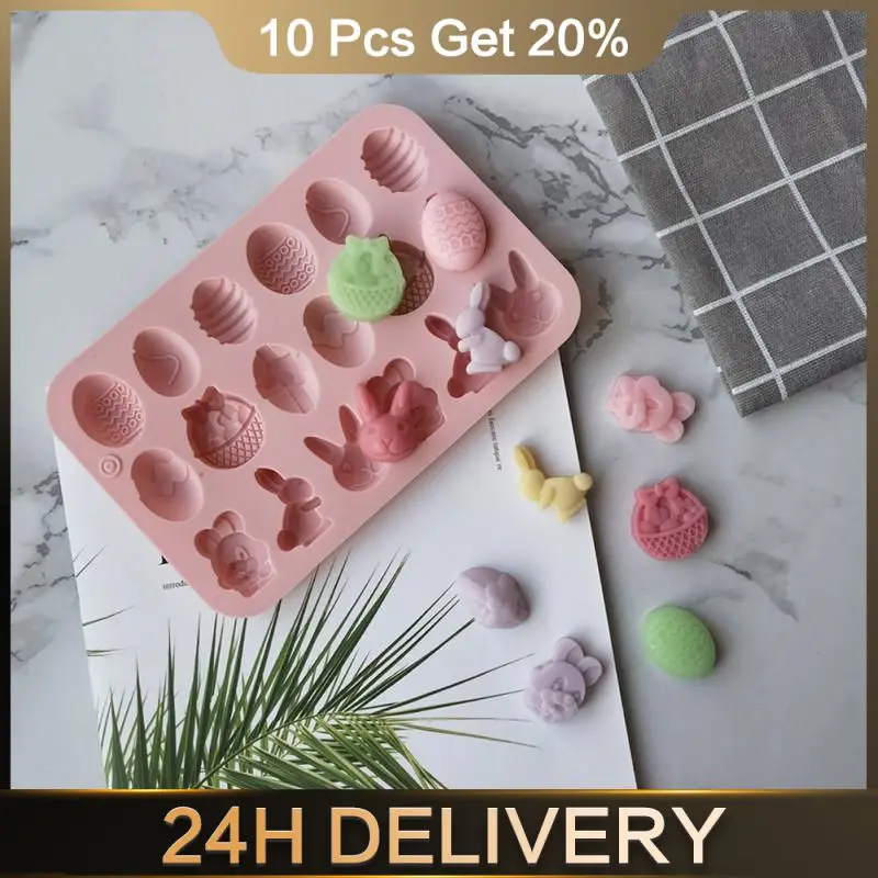 Easter Silicone Mold Creative Handmade Bunny Manual Easter Wholesale 2023 Chocolate Cake Mold Diy Cake Decorating Tools Durable