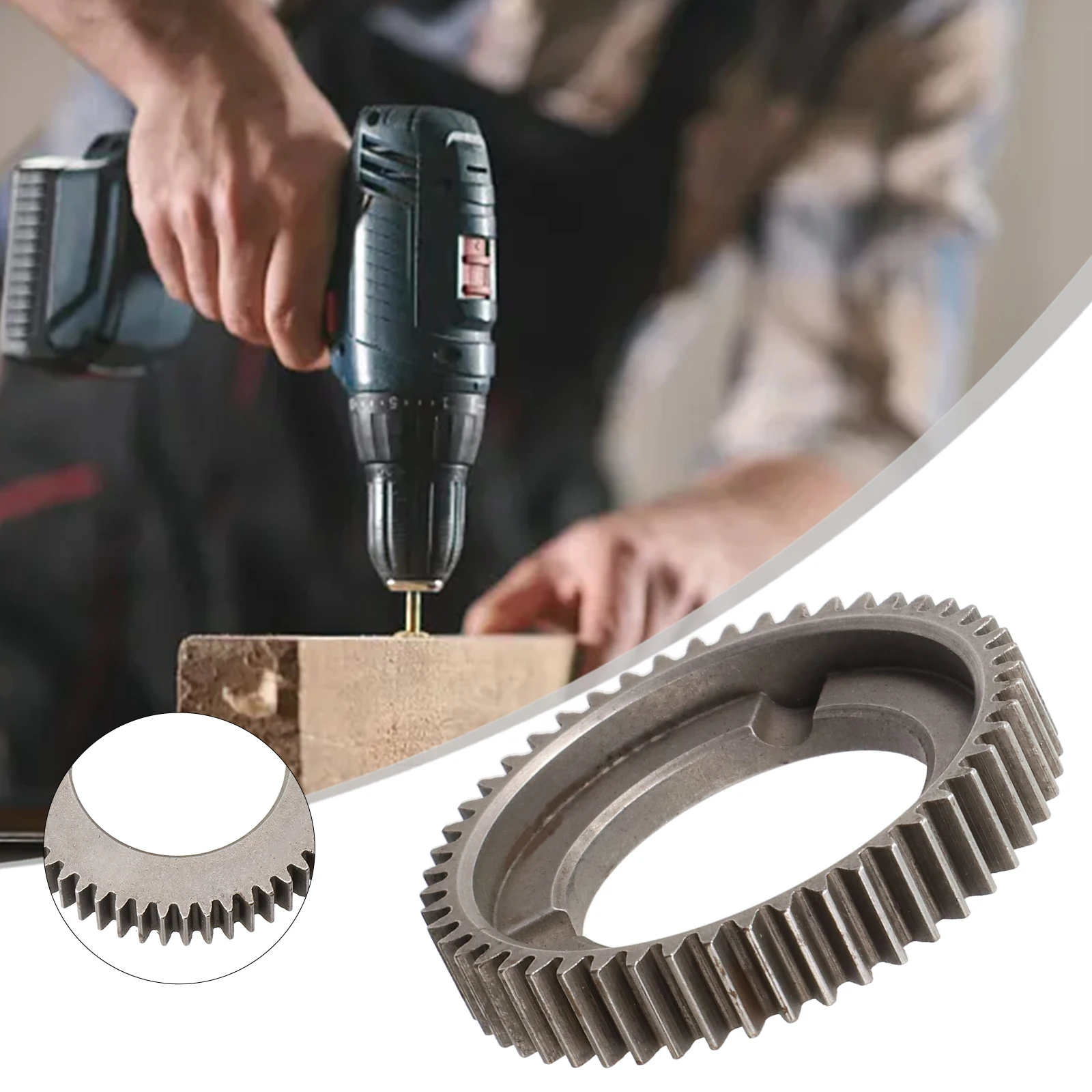 1 peça roda de engrenagem adequada para GBH2-26 GBH2-24 engrenagem de martelo elétrico 50 dentes roda de engrenagem de metal feita de material novo