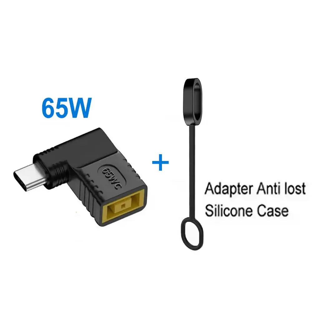 For Lenovo Square Jack Power To Type-C Converter 65W/100W PD Fast Charging DC Female Input to USB C Male Output PD Adapter image 3