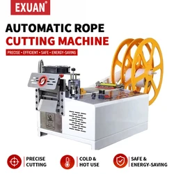 Automatic Computerized Rope Cutting Machine Cold and Hot Zipper Cutting Ribbon Cutting Webbing Machine Elastic Band