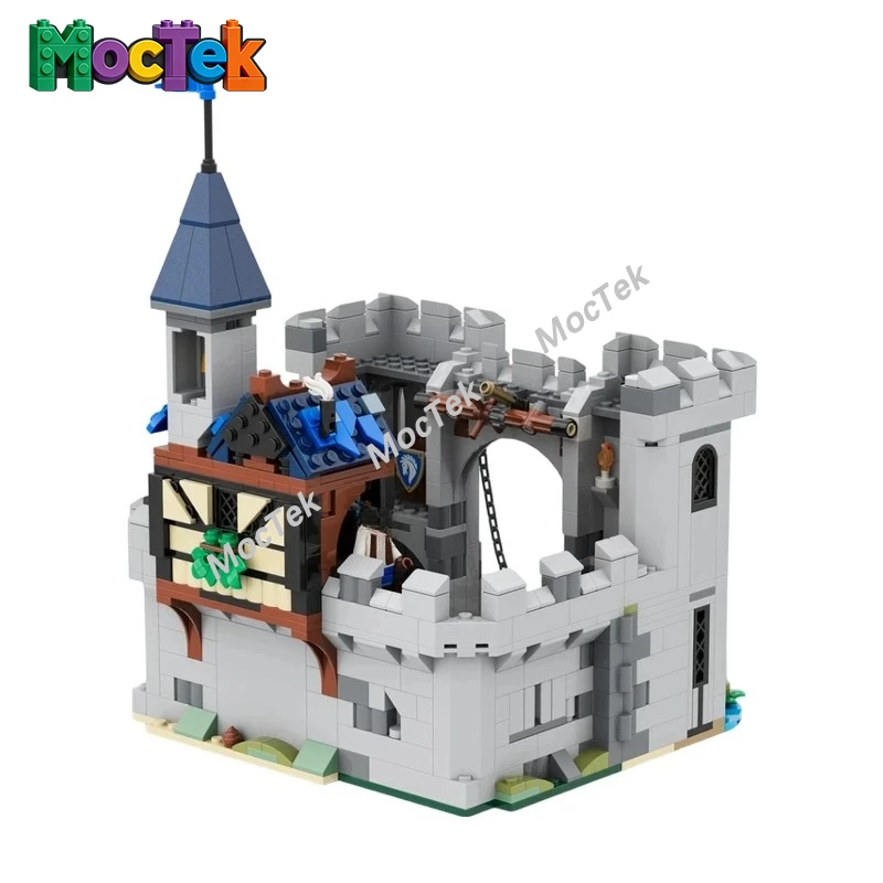 

Ancient Horse Knight Fortress Alternate Build MOC, Classic Medieval Stronghold for Historical Scene Assembly