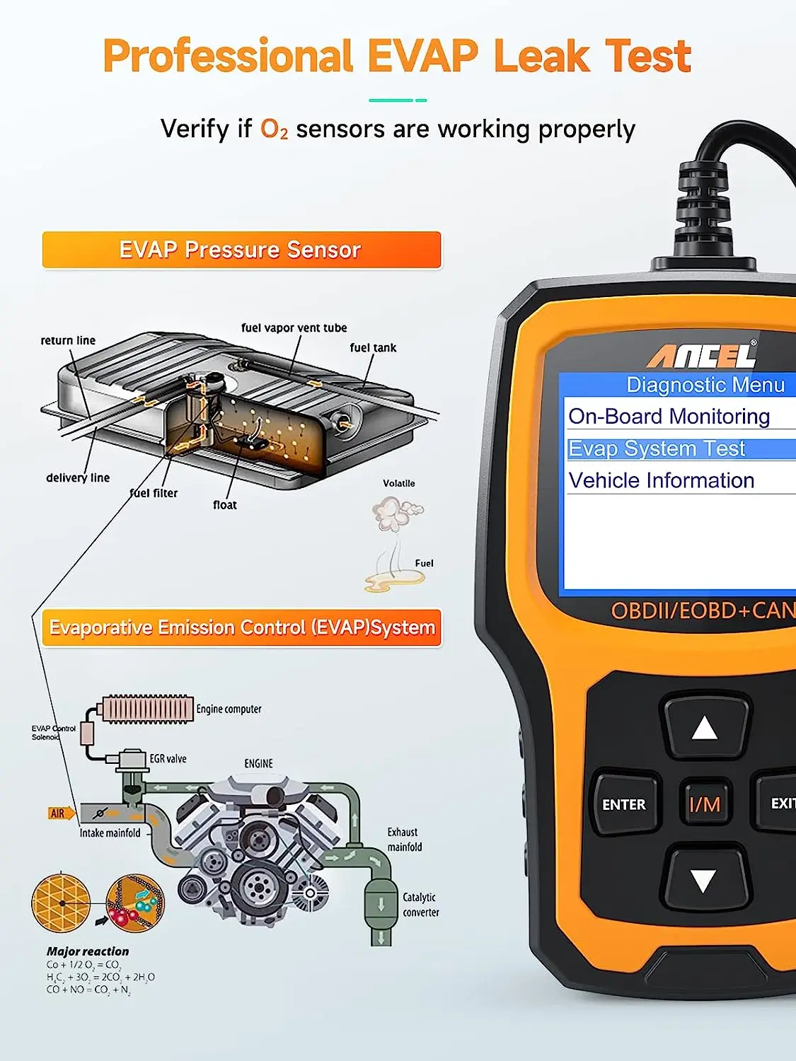 ANCEL AD410 OBD2 Automotive Scanner Code Reader Check Engine Light Scan Tool Emission Analyzer OBDII OBD 2 Car Diagnostic Tools