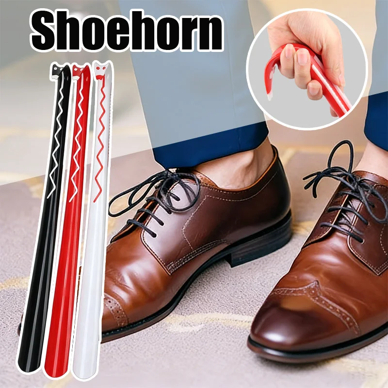 

61cm Plastic Long Handle Shoehorn Shoe Horn Durable Shoe Lifter Helper Easy Wear Shoe Tool for Pregnant Elderly Accessories