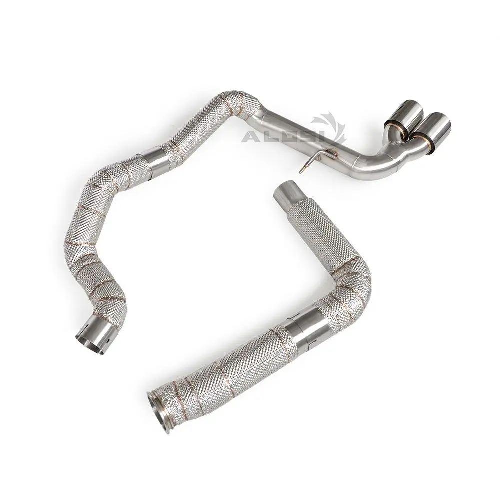 Full Exhaust Pipes Muffler for Porsche Boxster /Cayman 718T 2.0T 2016-2023 Durable Car Performance Exhaust Catback and Downpipe