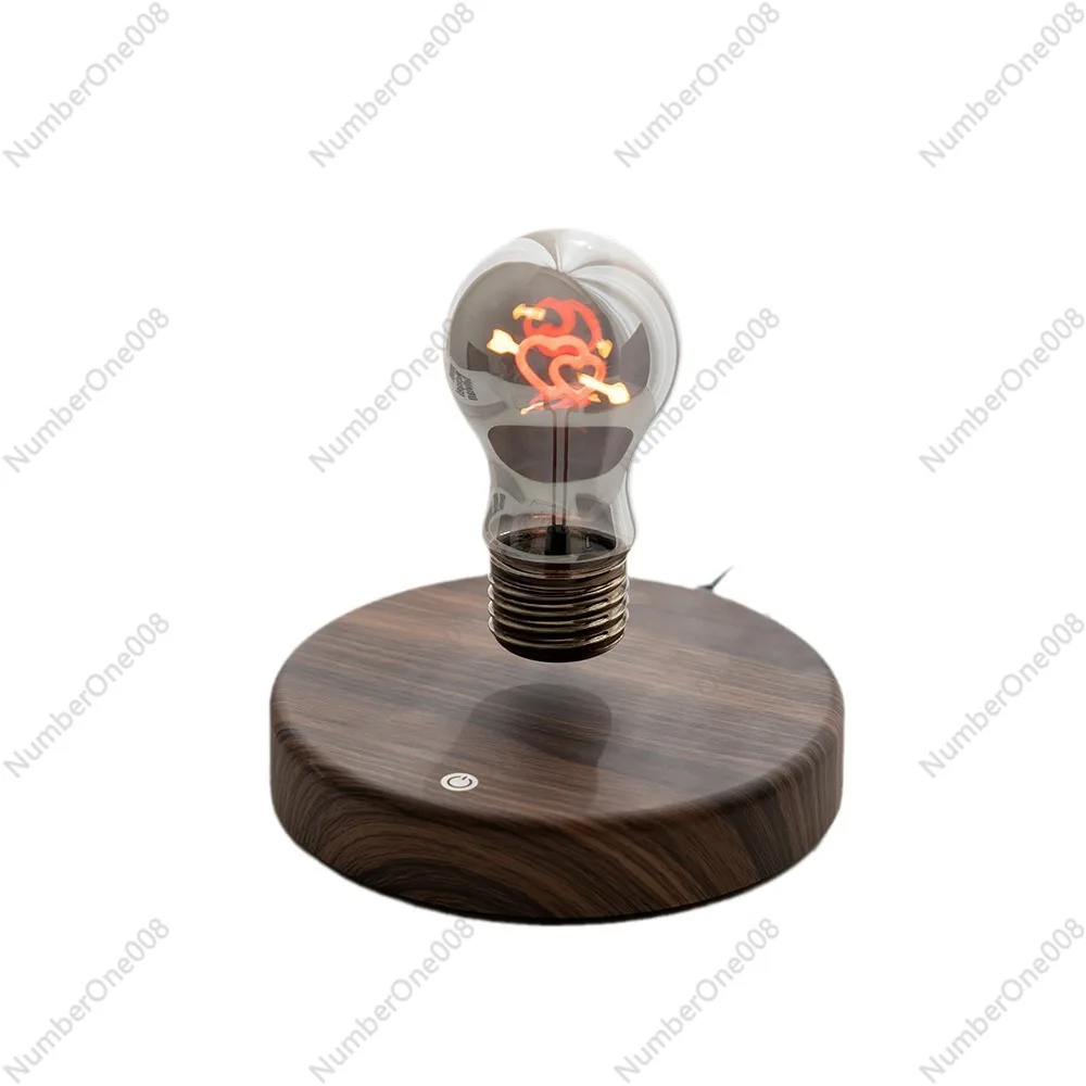 

Maglev Levitating Heart Light Bulb, LED Mood Night Lamp with Flexible Filament & Touch Control, USB Desktop Decor for Bedroom
