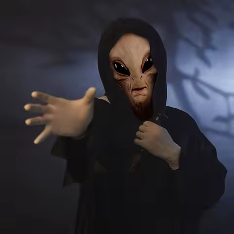 Alien Funny Mask Latex Full Head Realistic Masks Alien Mask Props for Adults