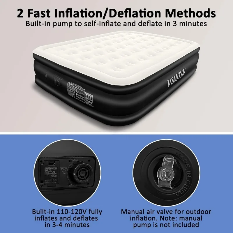 Queen Air Mattress with Built in Pump, 18