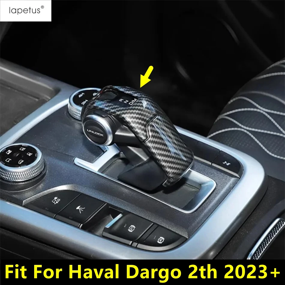 

Gear Shift Head Knob Handle Decoration Cover Trim For Haval Dargo 2th 2023 2024 / Tank 300 2022 2023 Carbon Fiber Accessories