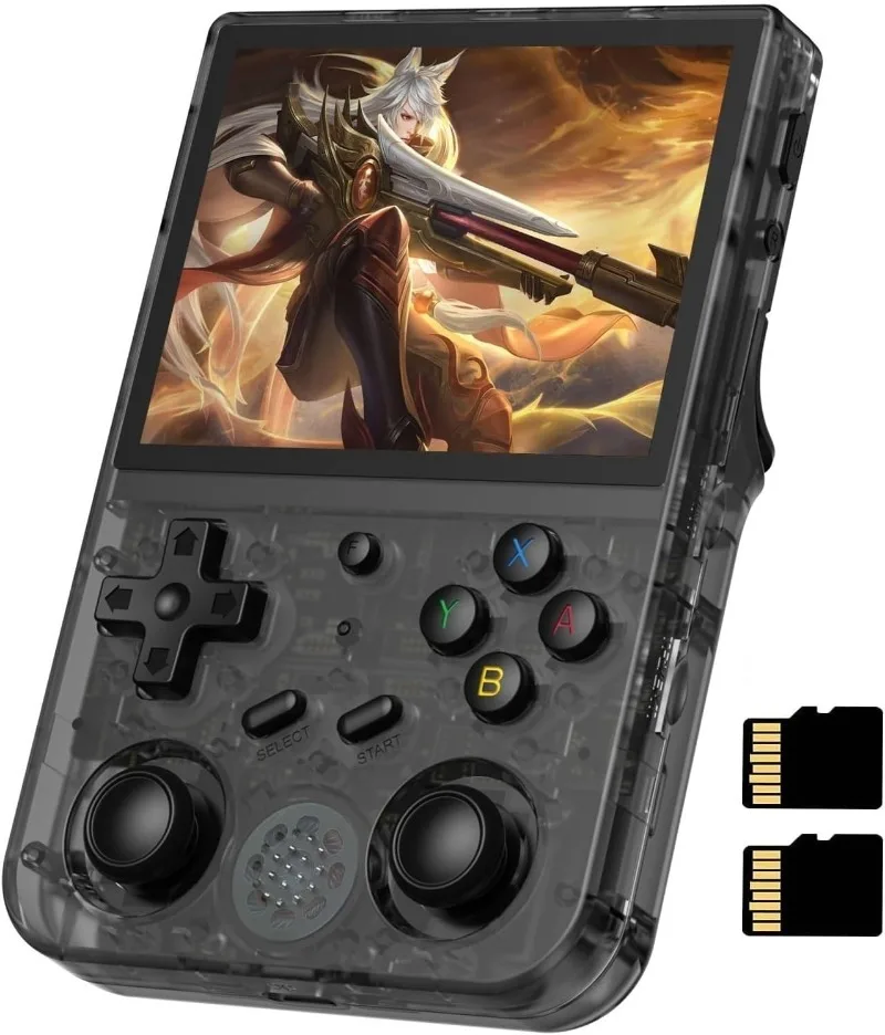 

RG353V Handheld Game Console , OS Android 11 and Linux System Support 5G WiFi 4.2 Bluetooth Moonlight Streaming TV Output B