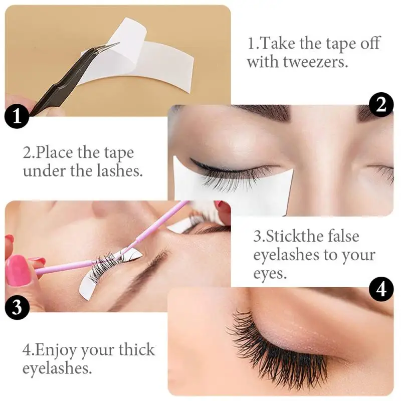 Coussinets en mousse pour les yeux, 1 à 10 pièces, bandes pour les yeux, greffage de cils, patchs en papier, non pelucheux, autocollants, fournitures d'extension de cils