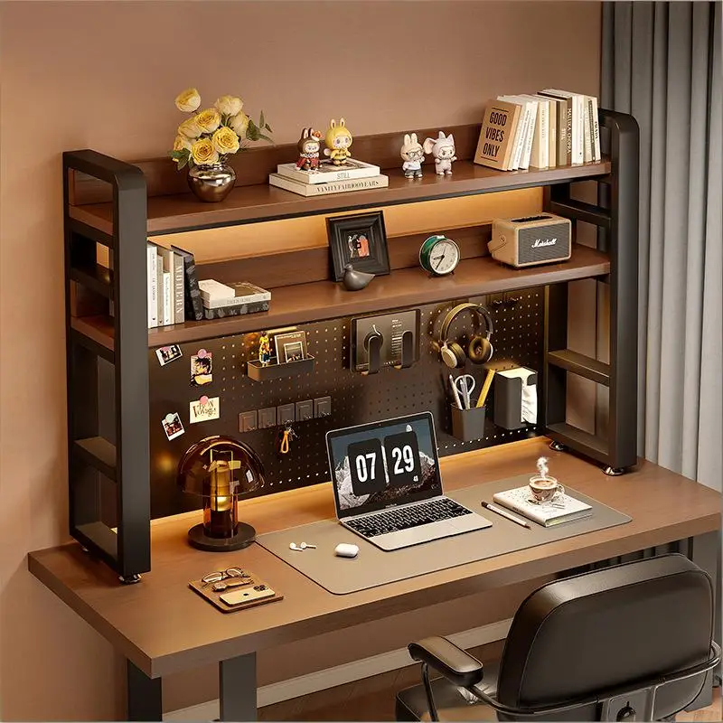Desktop Shelving Unit, Pegboard Desk/Computer Desk, Multi-Layer Storage Rack, Household Vertical Storage Desktop Bookshelf