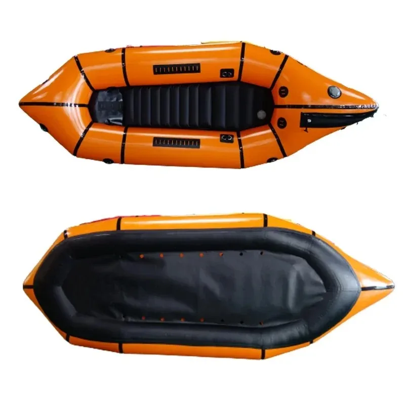 Self-inflating lightweight inflatable  raft for one person, white water raft kayak