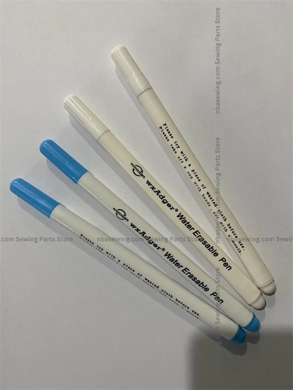 12PCS ปากกาละลายน้ําสีขาวน้ํา Erasable ปากกาเสื้อผ้า Vanishing Mark ปากกาตัดฟักไข่ปากกาปากกาล้างทําความสะอาดได้