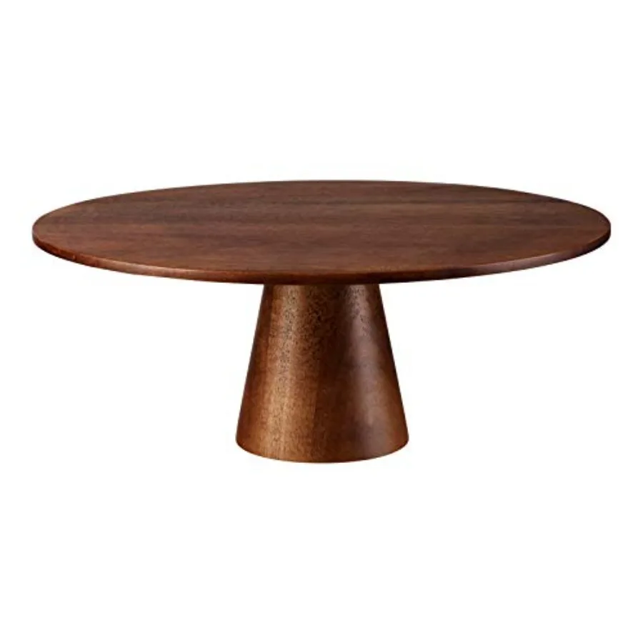 

Деревянная подставка для торта, поднос для подачи еды, диаметр 29 см, высота 11,5 см, акация