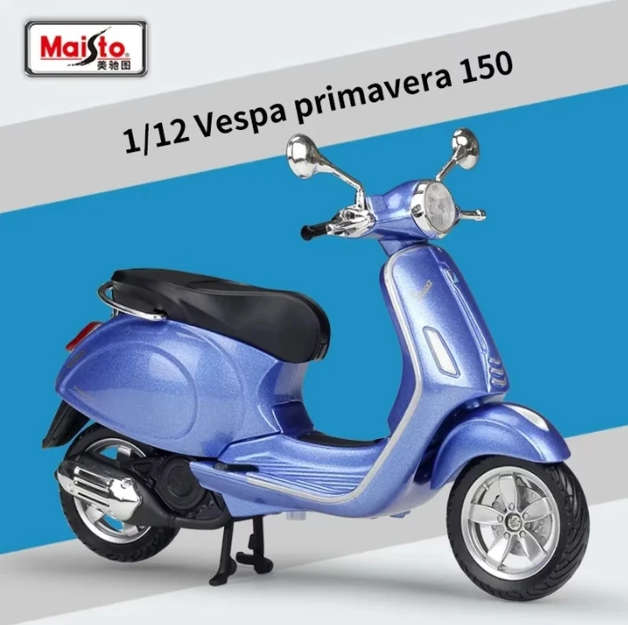 

Maisto 1:12 Vespa Primavera 150 Scooter Diecast Motorcycle kids toys boys car model