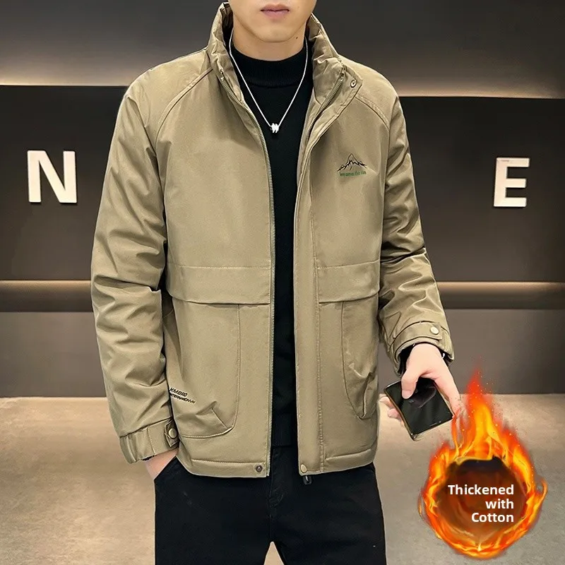 

Thiened Warm Casual Jaet Men's Outerwear Autumn Winter New Sle TUCANO Woodpeer Brand Faion Urban Loose Fit Coat