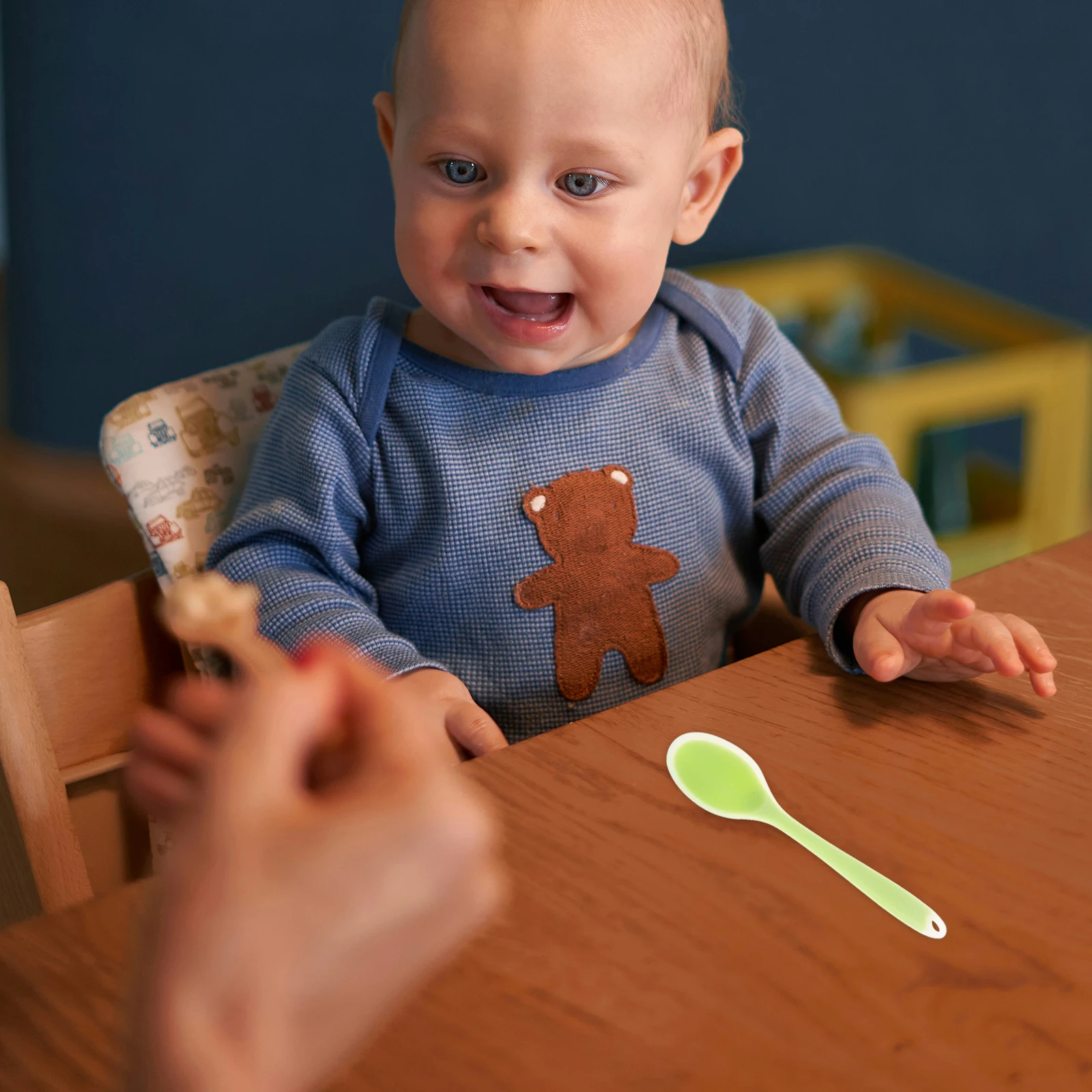 

Children Complementary Food Spoon Baby Silicone Cooking Spoons Small Size Tool Soft Infant Scraping Spoon Safe Long Lasting