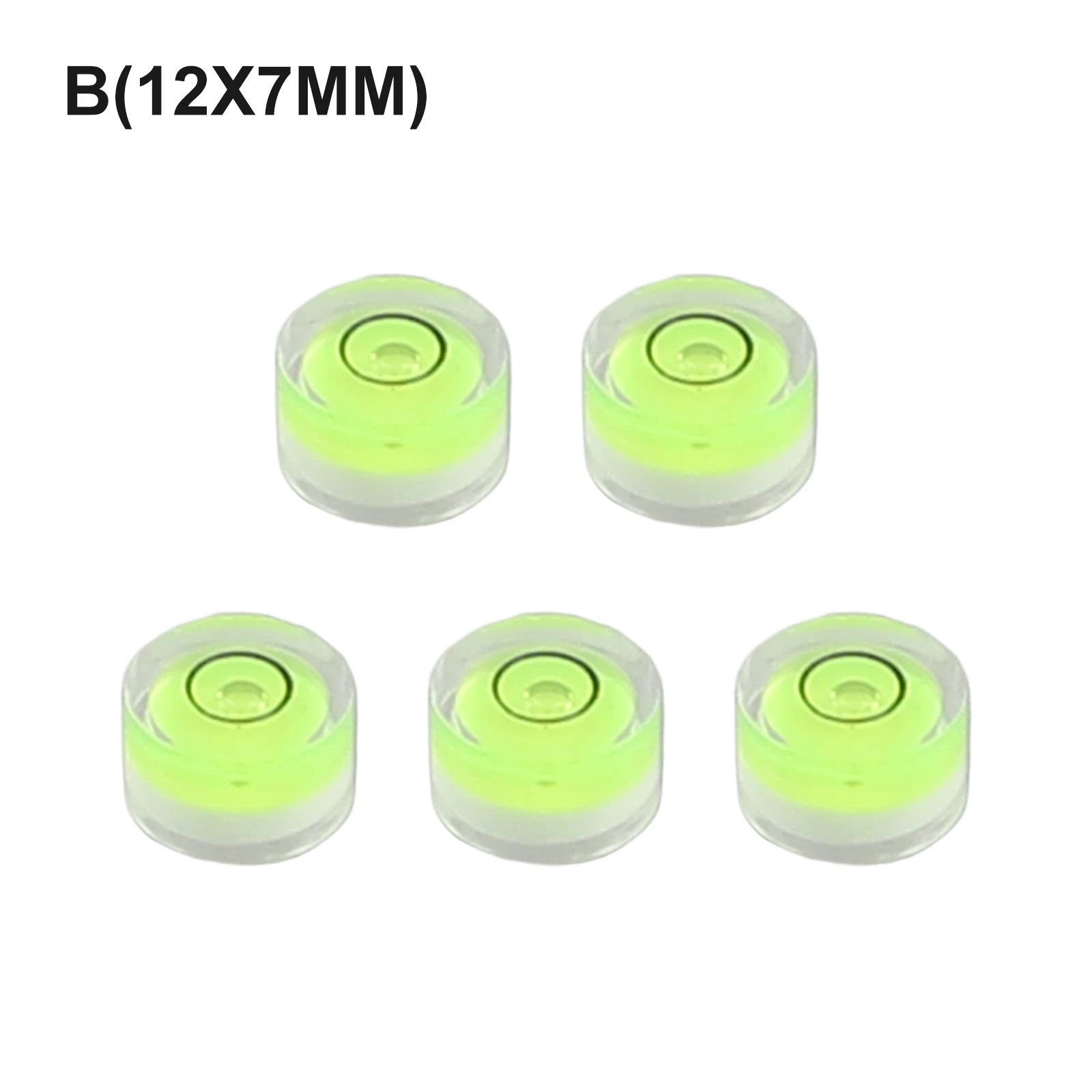 5pcs Round Bubble Level For Spirit Level Bullseye-Level Measurement Instrument Flip The Other Side At 90 Degrees