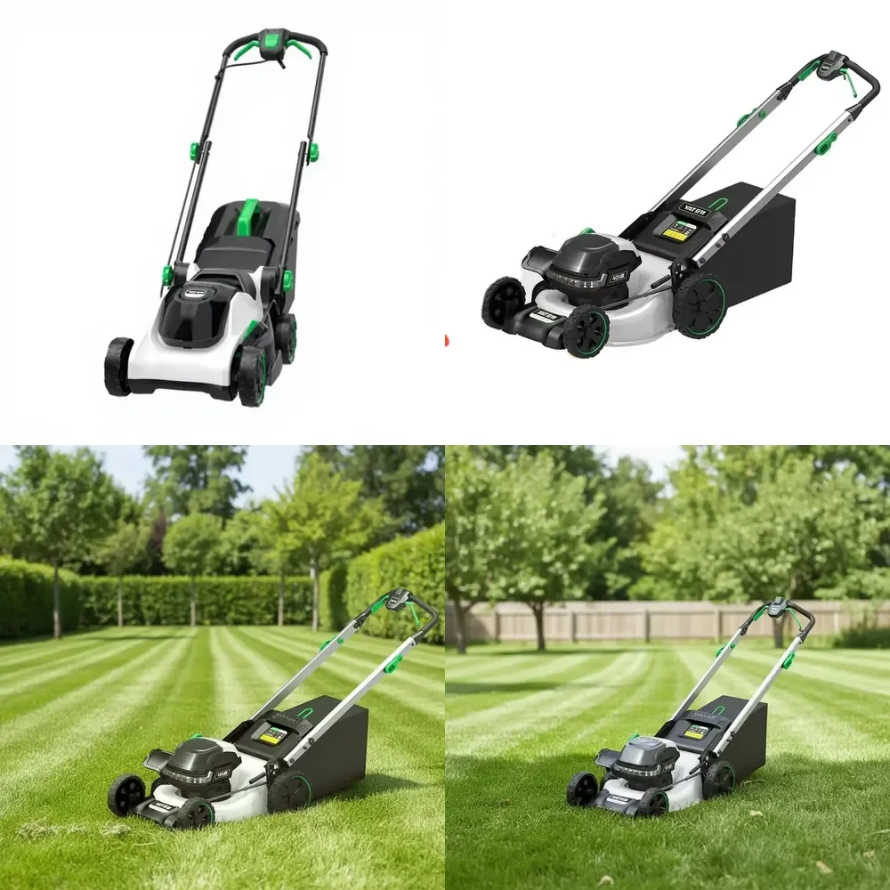 

Electric Hand Push Lawn Mower 4-Stroke Industrial DIY 1500W 24V Cordless Home Garden Mowing