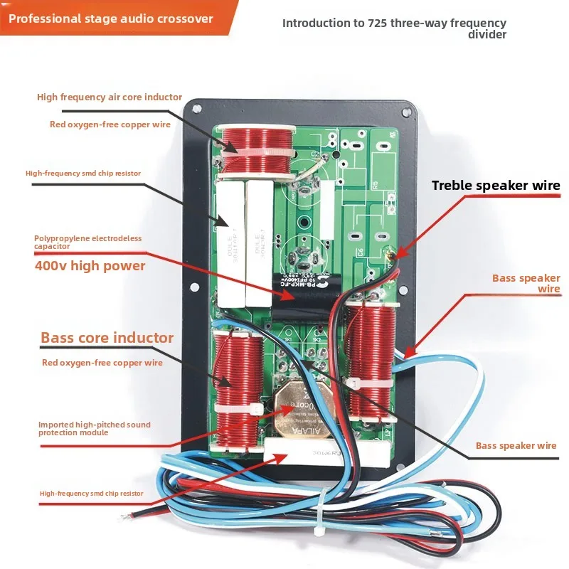عالية الجودة المهنية المرحلة المتكلم اللوحة الخلفية KTV المتكلم صندوق وصلات الأسلاك مجلس مقسم معدات الصوت 715 725 #3