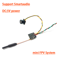 FPV System 5.8Ghz 40CH 25/100mW FPV Transmitter with smartaduio CMOS 800TVL FPV Camera for Drone Like Tiny Whoop Blade Inductrix