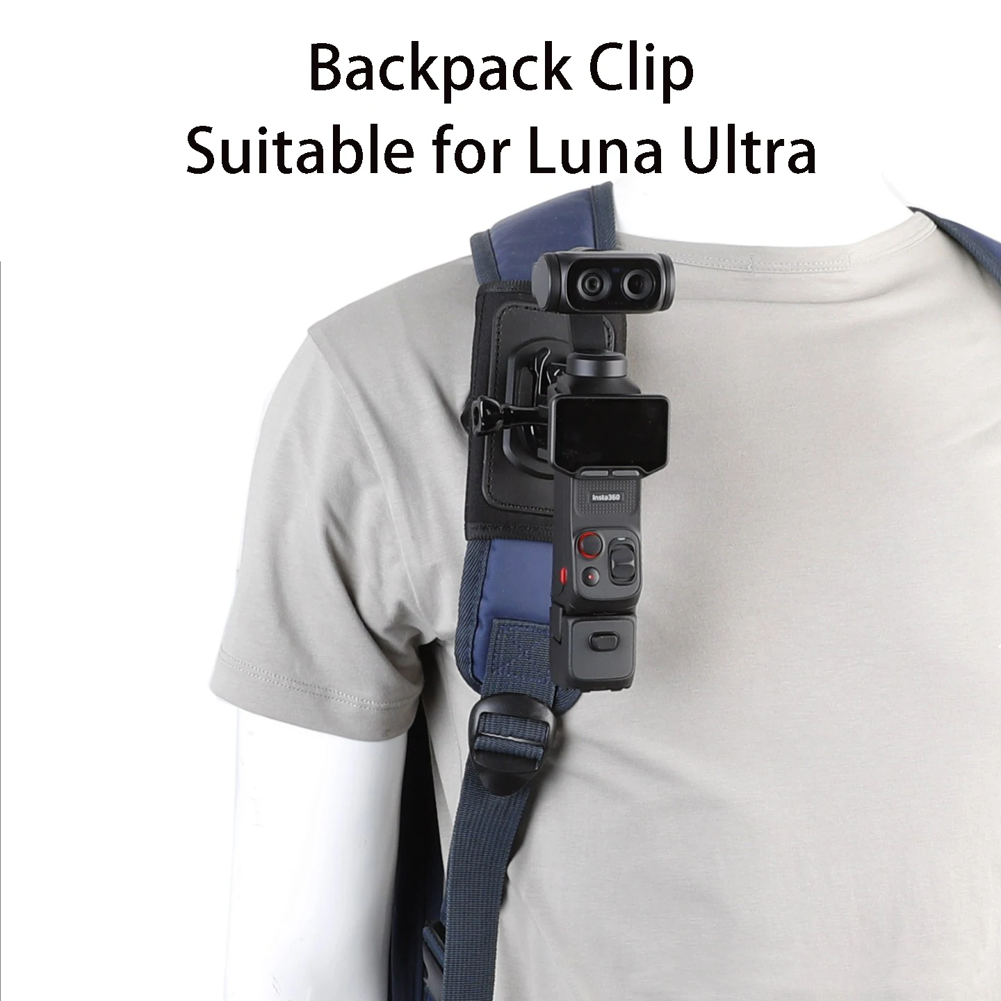 action camera outdoor hiking first perspective shooting anti-slip non-shifting backpack shoulder strap fixxing clips Luna Ultra