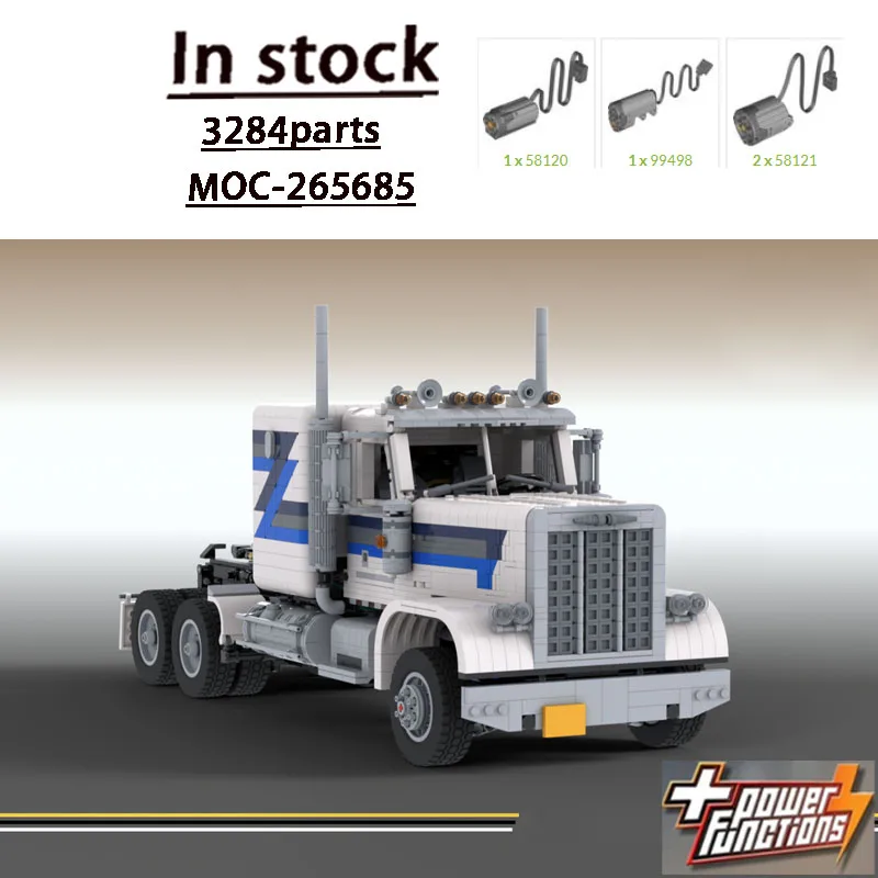 

MOC-265685 New City Heavy Duty Cargo Dump Truck Building Block Model, 3284 Parts, Creative Adult Birthday and Christmas Toy Gift