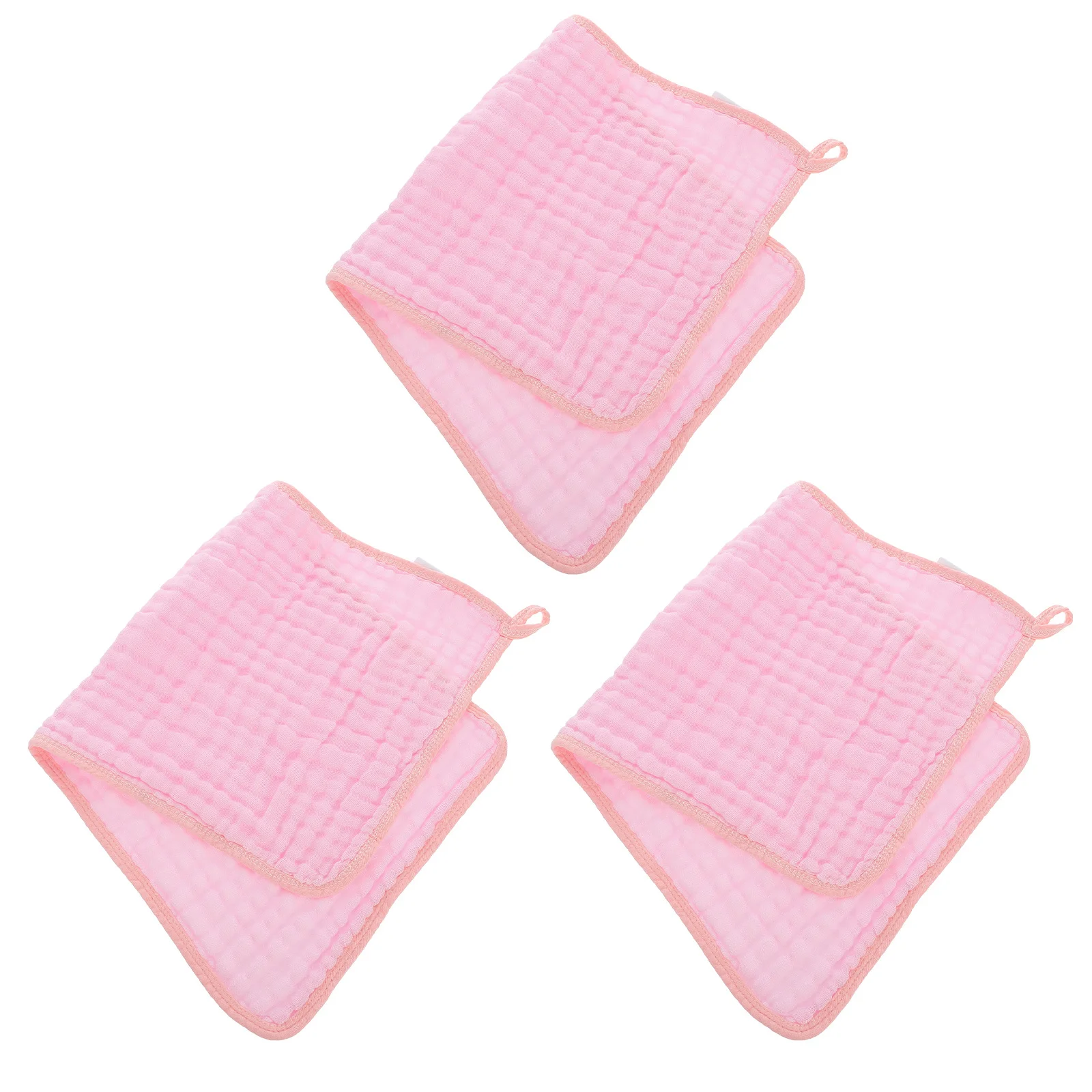 

3Pcs Absorbent Burp Cloth Baby Towels Wear-Resistant Newborn Spit Up Protector Convenient Baby Accessory Household Use