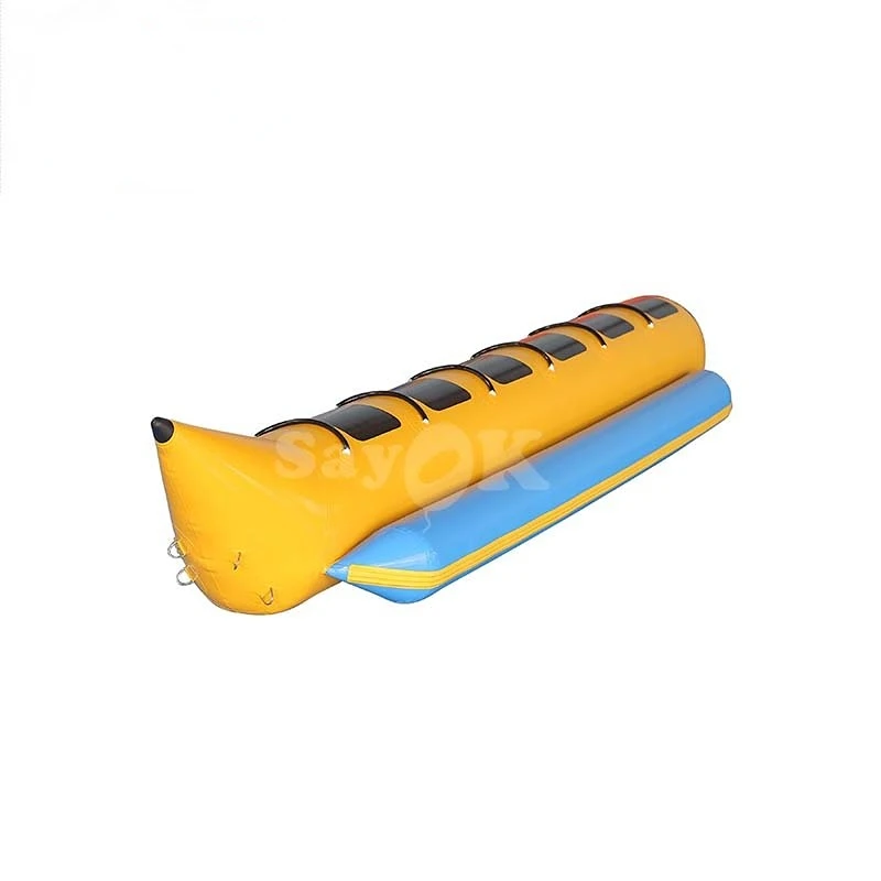 

Factory Wholesale Water Sport Game PVC 2-6 Seats Inflatable Flying Fish Banana Boat For Sale