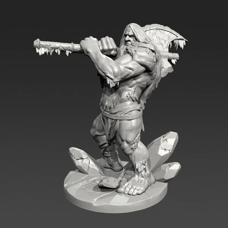 Figurine géante gardien Gk en résine, 38mm 50mm, Micro Miniature, modèle blanc imprimé en 3d, jouet, Kit non assemblé et non peint