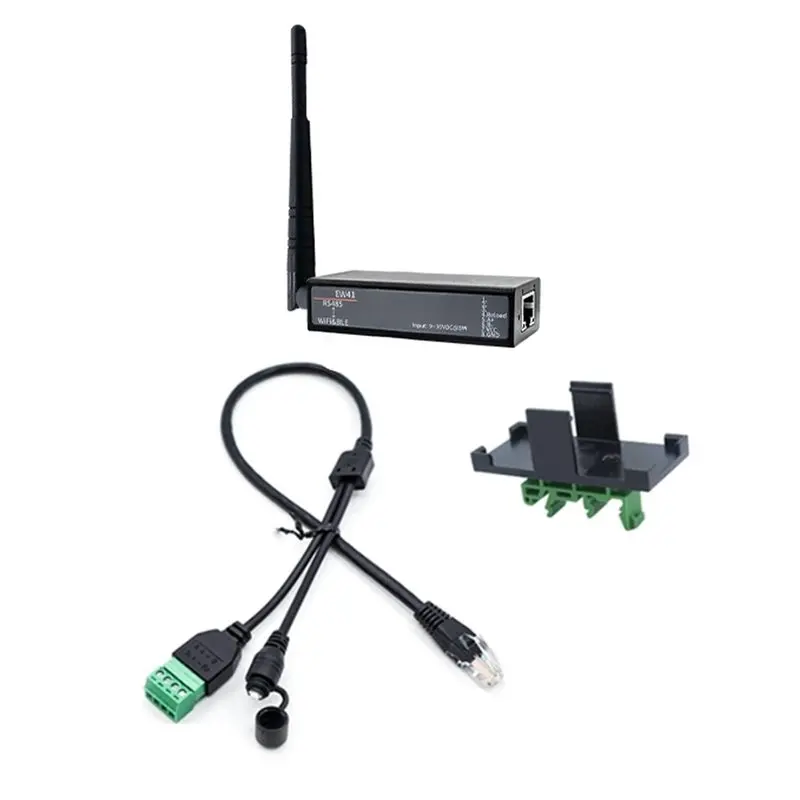 New Arrivals-EW41 Serial Port To Wi-Fi& BLE RS485 Communication Module, External Antenna, RJ45 Interface, Supports DTU Functiona