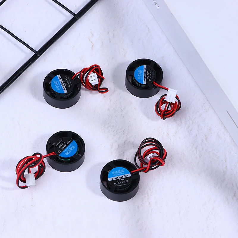 

Mini 2510 25*10MM DC 5V 9V 12V 24V Round 2-Pin Cooler Brushless Chipset Heatsink Mute Notebook Micro Cooling Fan Silent