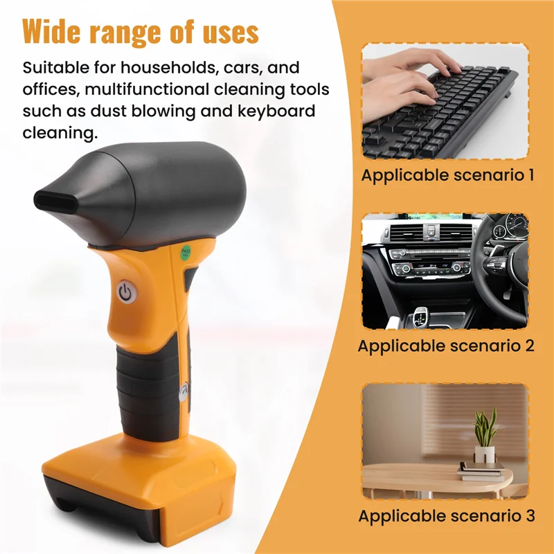 

【Найнижшая цена!】Мини-мощный струйный вентилятор, 130000 об/мин, скорость ветра, 4-скоростное управление для литиевой батареи 18 В, 20 В, суперструйный вентилятор