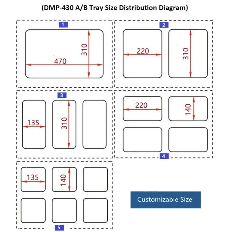 DMP-430 التلقائي خريطة تعديل آلة تغليف الغلاف الجوي للمأكولات البحرية اللحوم الدجاج الفاكهة الغذاء صينية السدادة