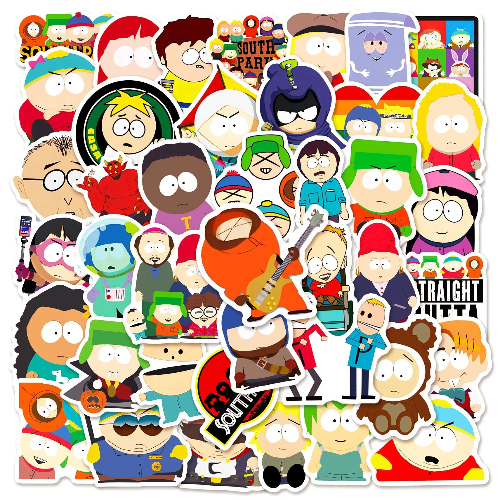 

10/50PCS Cartoon Animation SouthPark Sticker Funny Cute Graffiti Waterproof Decal Kids Toy DIY Laptop Phone Guitar Cup Sticker