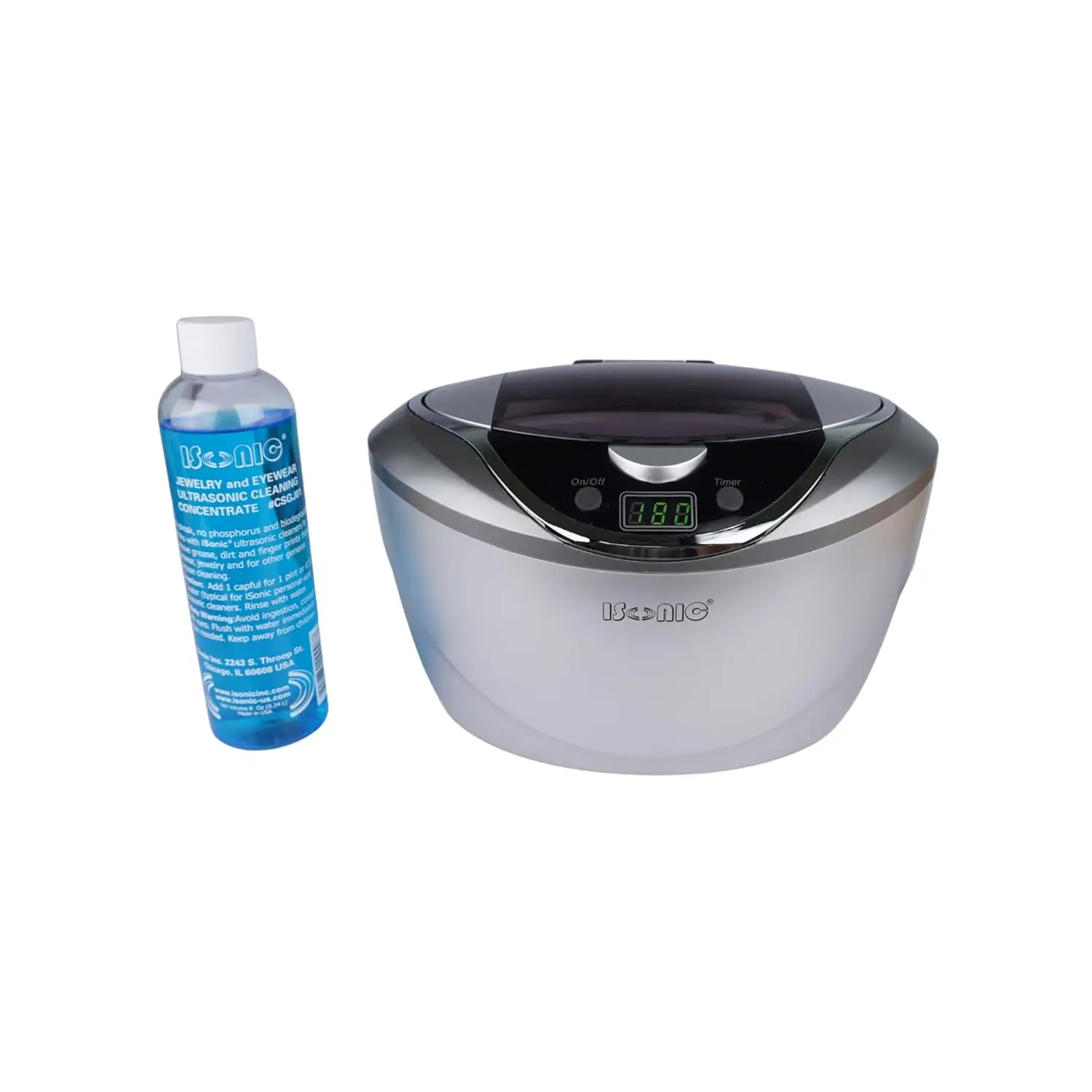 Ultrasonic Jewelry Cleaner with 8oz Solution, 110V