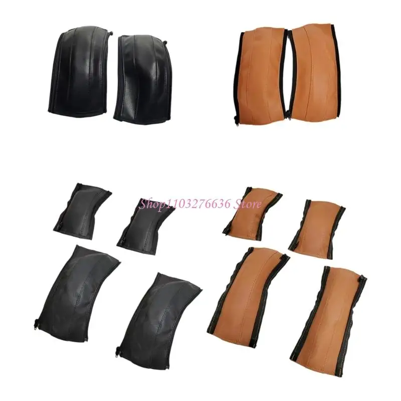 r6fd-1-セット-pu-レザーベビーカーグリッププロテクター機能ジッパーデザインお手入れ簡単ハンドルバースリーブ長時間使用