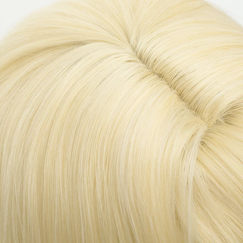 Game Genshin Impact Jahoda Cosplay Wig Womem Lolita Golden Hair Heat Resistant Synthetic Wig Carnival Dress Up Prop