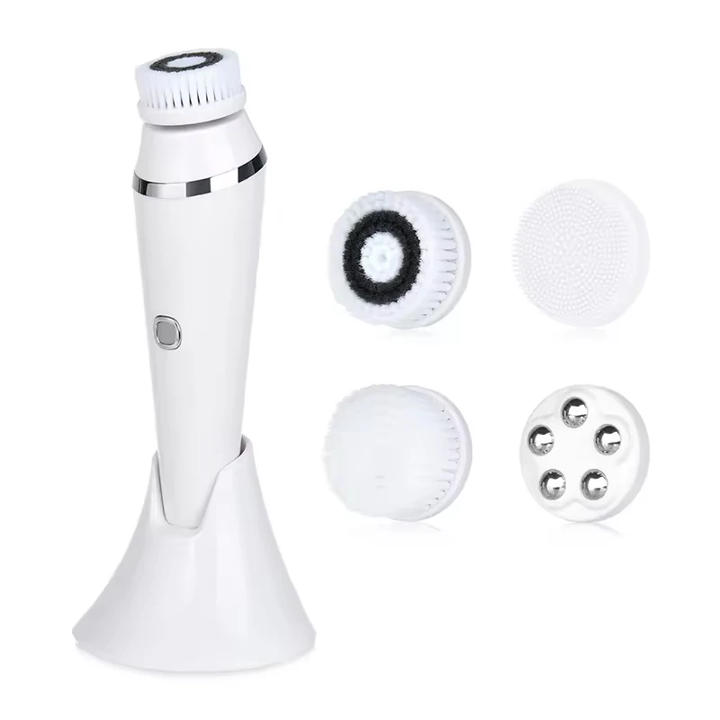 Mini Electric Silicone Face Cleaning Brush Sonic Ultrasonic Silicone Facial Cleansing Brush Facial Brush