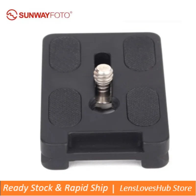 

SUNWAYFOTO DP-60R Tripod Head Quick Release Plate for DSLR Camera Tripod Head Professional Aluminum Monopod Quick Release Plate