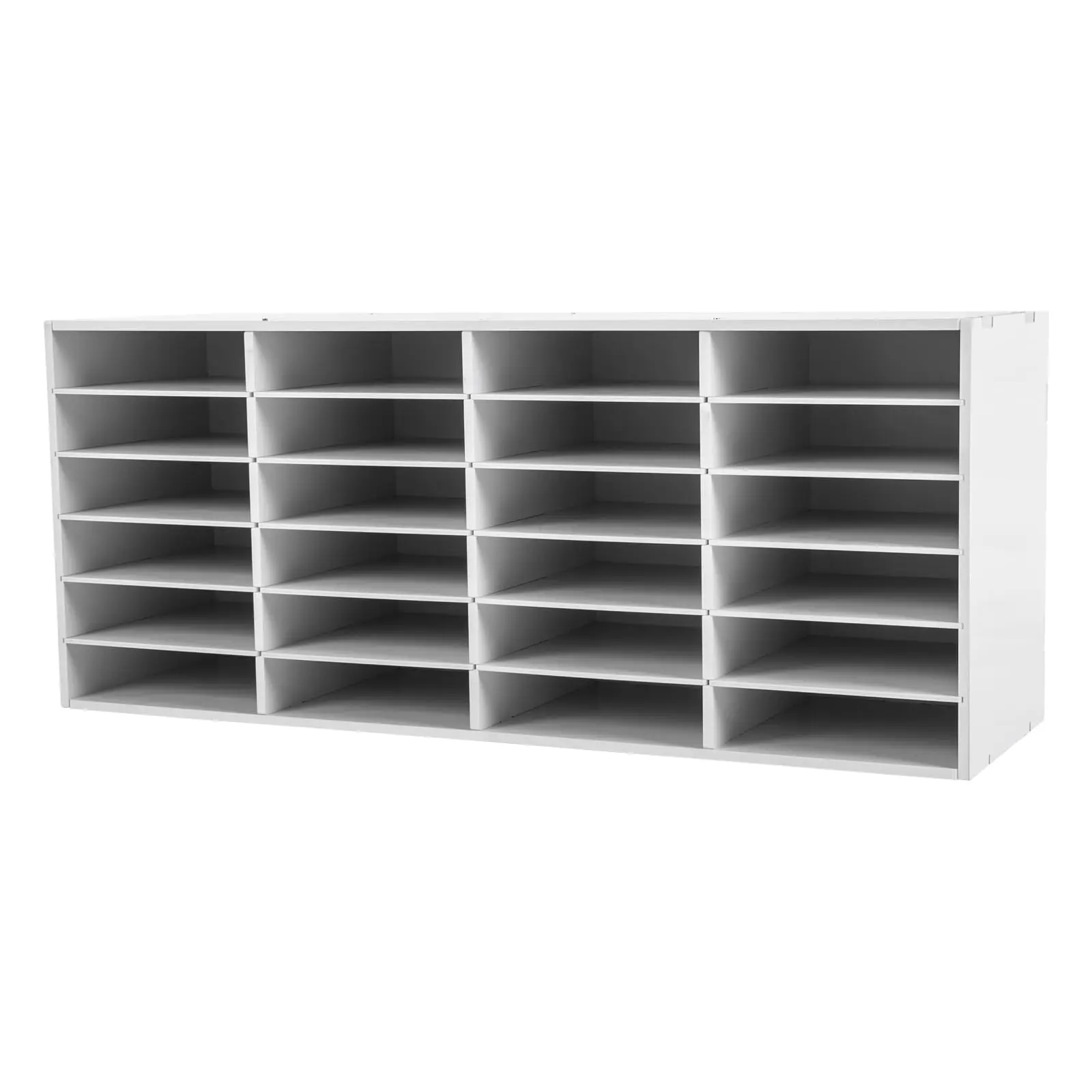 

Mailbox for Classroom 24 Slots, Mail Sorter, Paper Organizer Storage, Mail Organizer for Home Library Office Classroom (White, 2