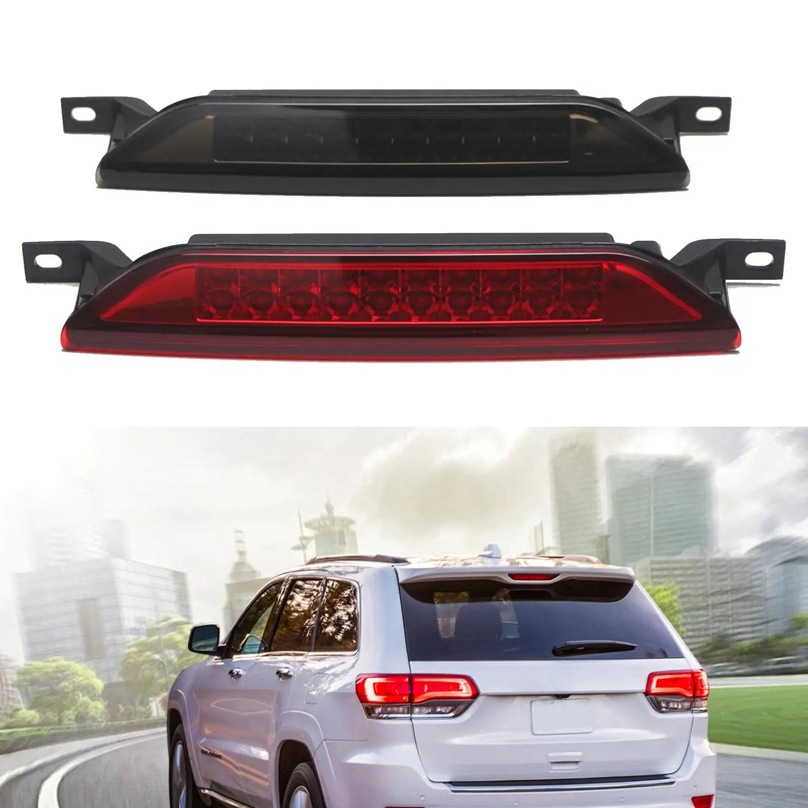 

Car 3rd Brake Light Easy Installation Plastic Rear Lamp Replacement for Compass MK49 2007-