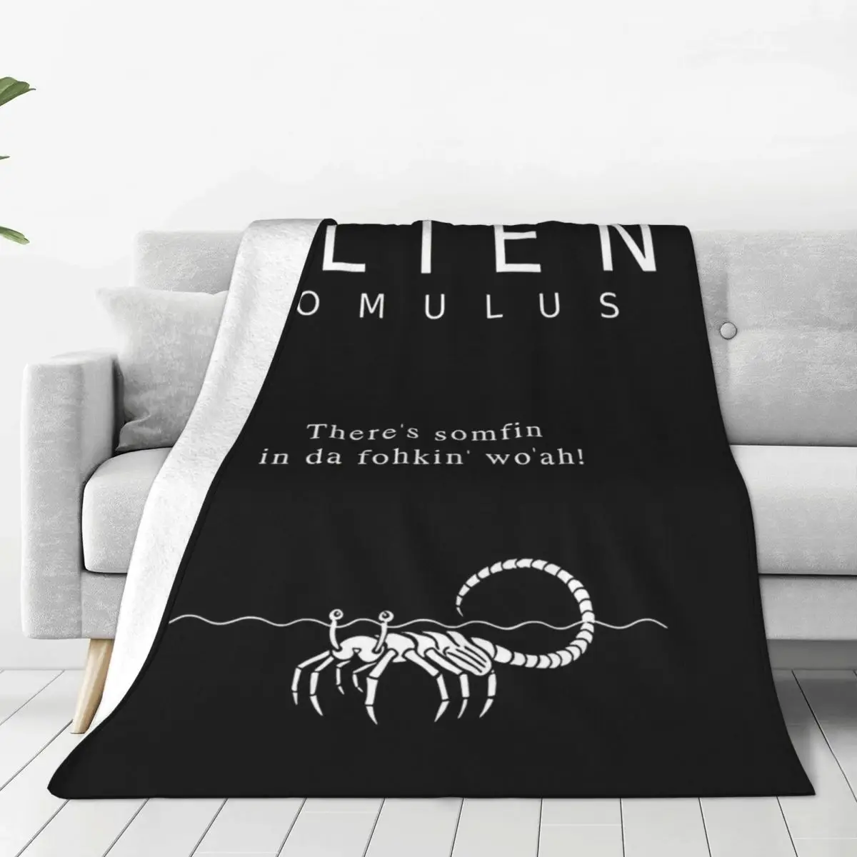 Warm Blanket Airplane Travel Alien Romulus Bedding Throws Scary Movie Flannel Bedspread For Outdoor Aesthetic Sofa Bed Cover