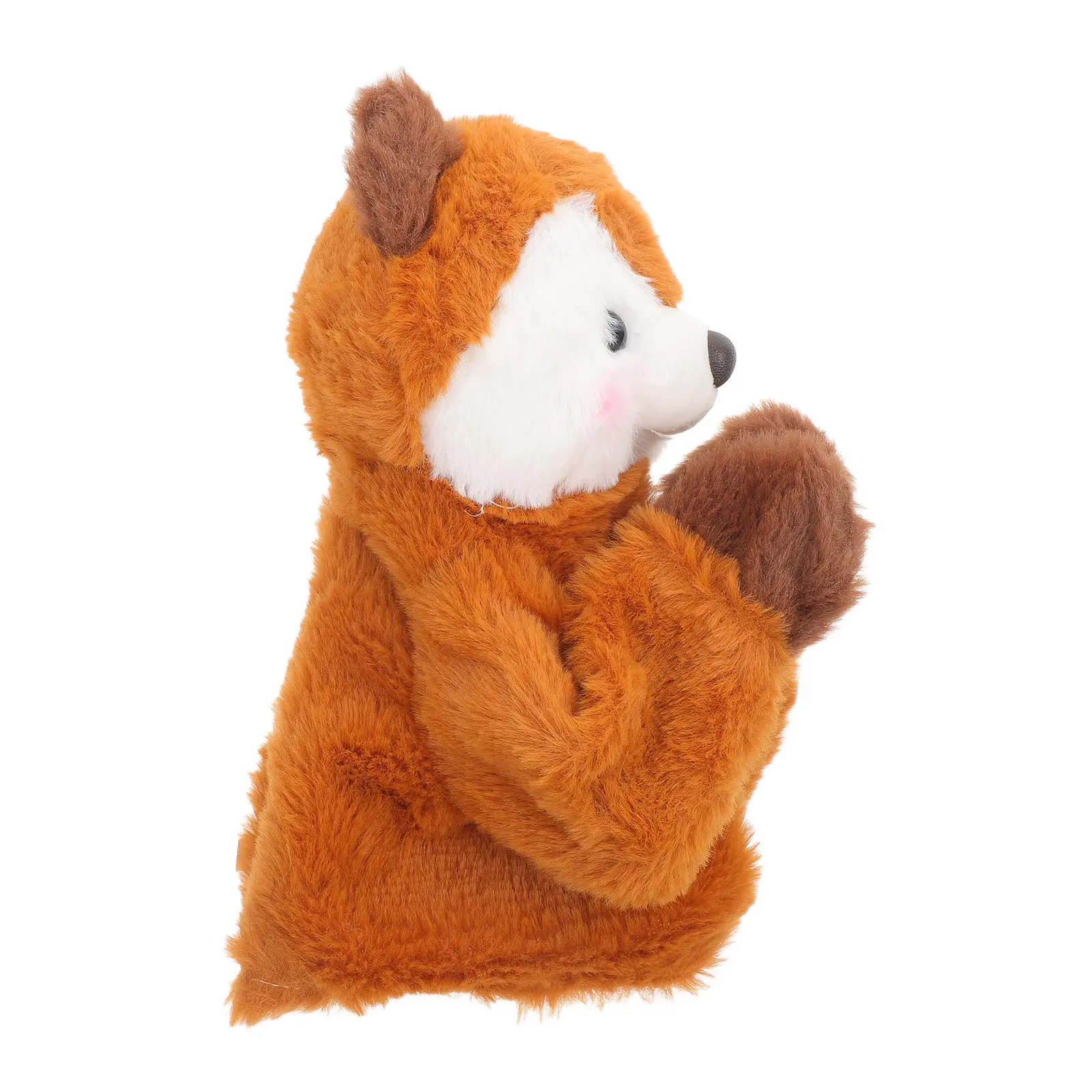 

Creative Cartoon Animal Hand Puppet with Built in Sound Effects Soft Lightweight Design for Parent Child Interaction and Role