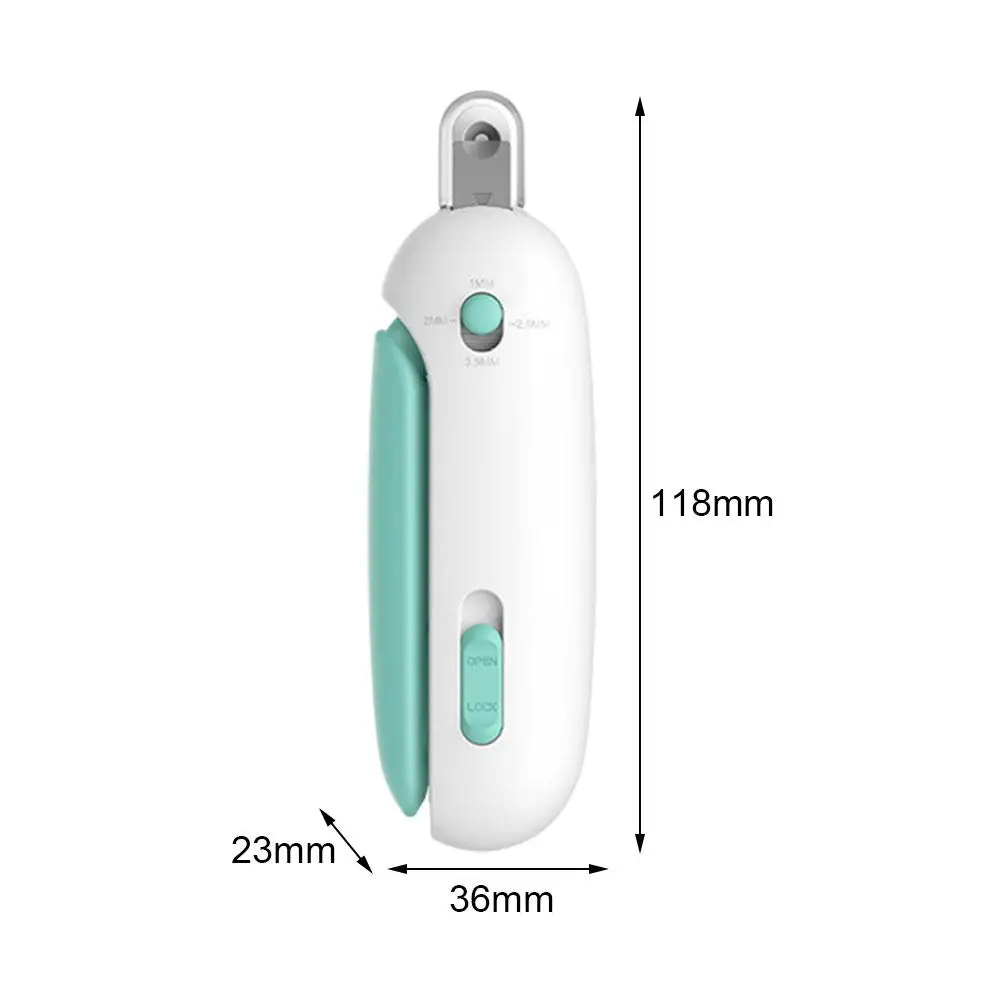 Pet Nail Clippers Dog Cat Nail Trimmer Labor-Saving Nail Adjustable Hole Nail Grinder Safe Dog Cat Grooming Pet Supplies