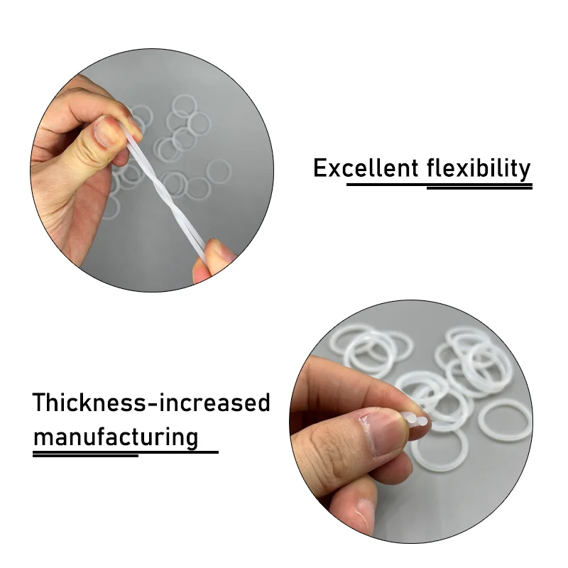 CS 1.5/2.0/2.4/3.1mm White VMQ O Ring Gasket Silicone Seal O-ring Silicon Ring High Temperature Waterproof Washer Kit