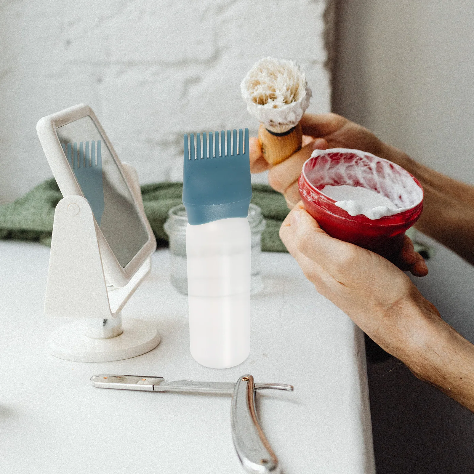 

3Pcs Hair Dye Bottle Comb Applicator 160ml Scalp Oiling Shampoo Anytime Hair Color Applicator