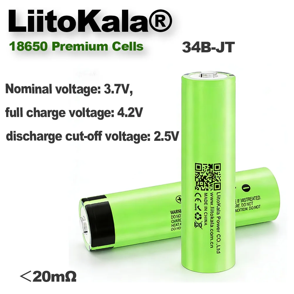 

Аккумулятор Liitokala 18650 литий-ионный, 3400 мАч, 3,7 в, 18650